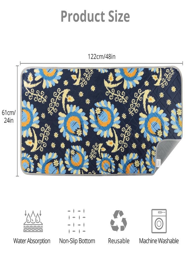 Tanice Guinea Pig Cage Liner, 2 Pack Guinea Pig Mats, Reusable Rabbit Cage Liner, Washable Guinea Pig Pee Pads for Small Animals 48" X 24" - Image 2